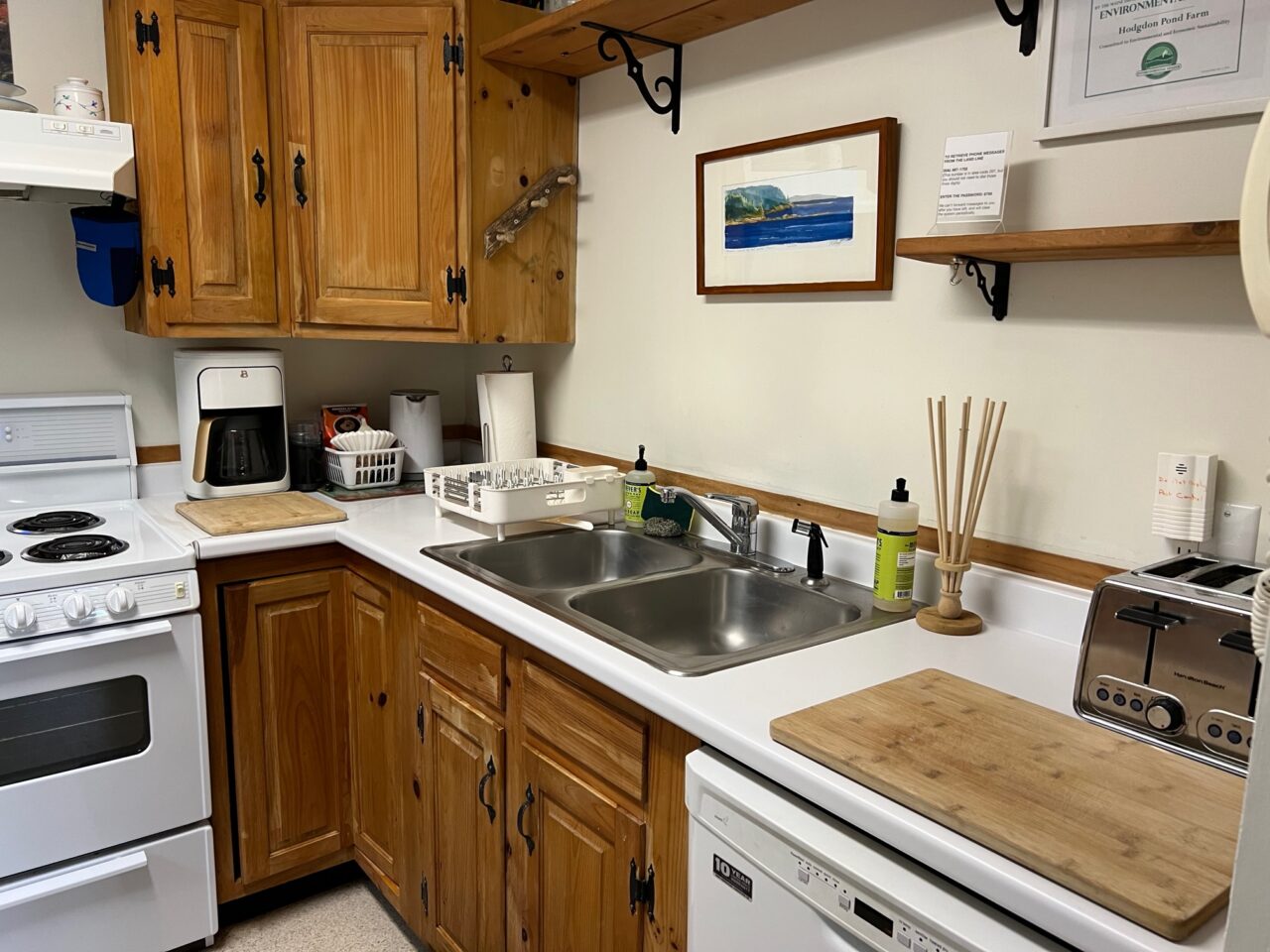 first floor bath:laundry and kitchen