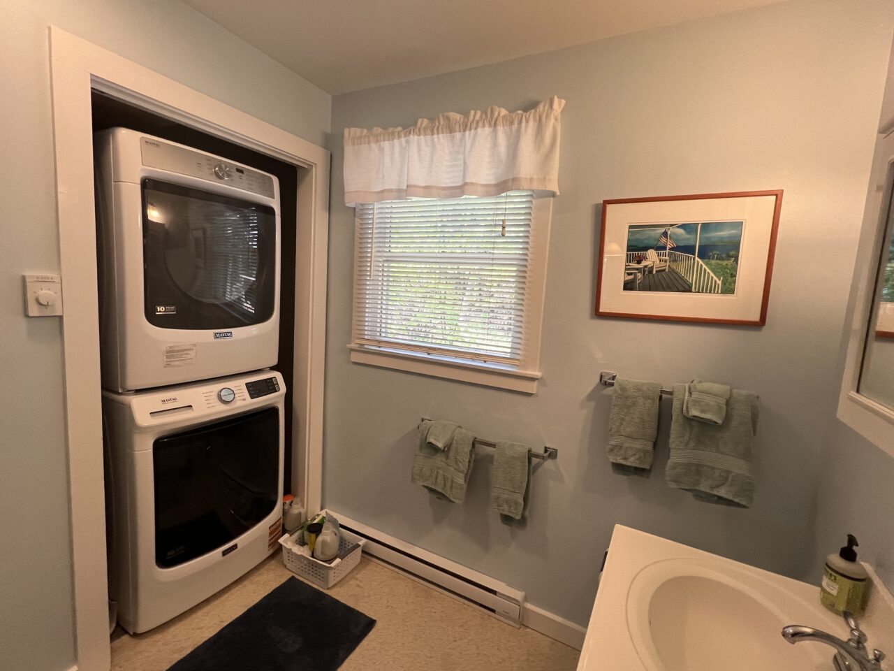 first floor bath:laundry and kitchen 4